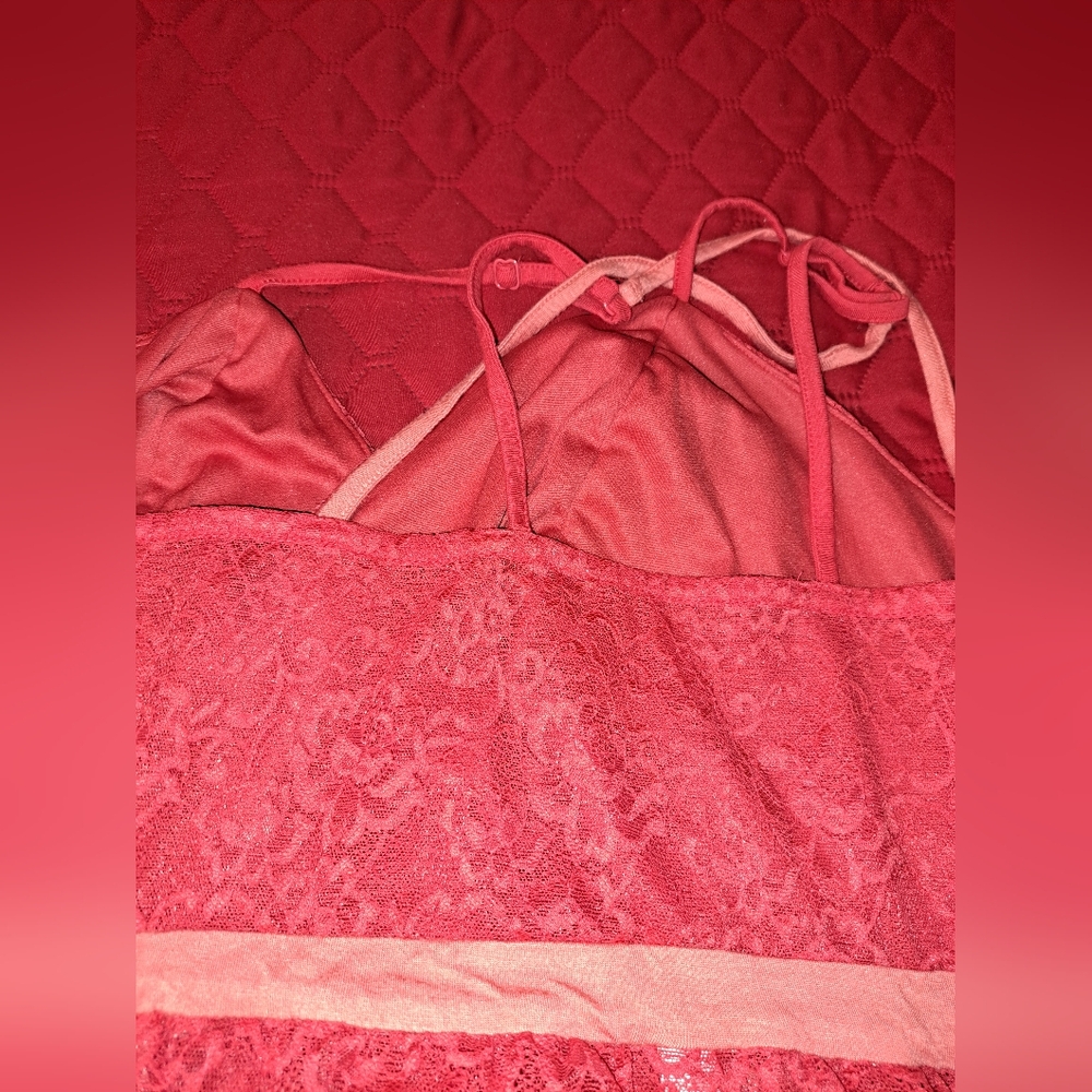 Cacique Lane Bryant Size 26/28 Nighty Red